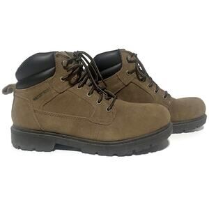 Brahma Suede Leather Ankle Boots Men's 9W Brown Lace Up Work Hiking